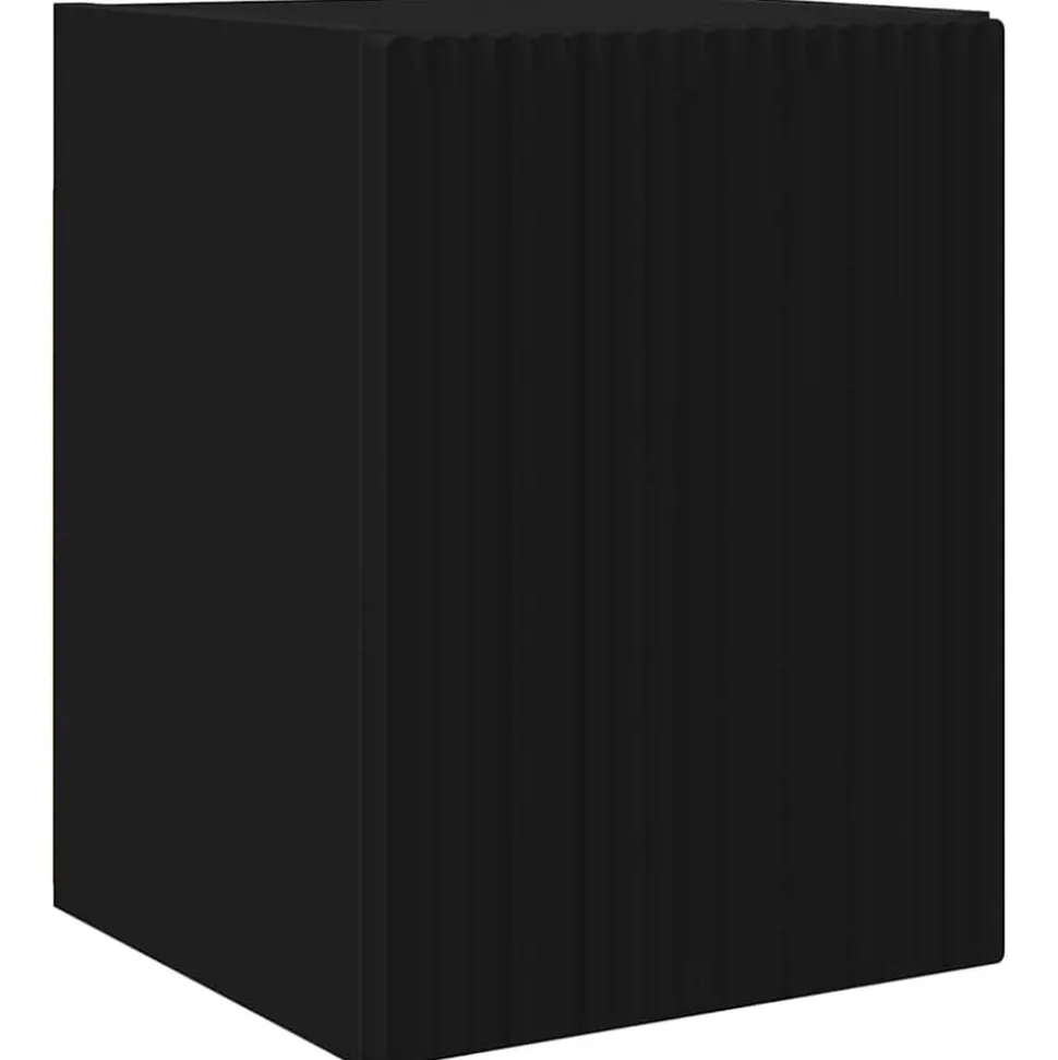 vidaXL TV Vägghylla Väggmonterad Svart 30 x 31 x 40 cm Konstruerat trä