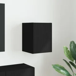 vidaXL TV Vägghylla Väggmonterad Svart 30 x 31 x 40 cm Konstruerat trä