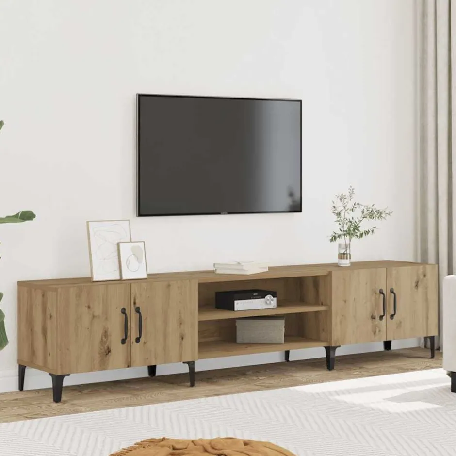 Discount vidaXL Tv-bänk artisian ek 180x31,5x40 cm konstruerat trä artisan ek