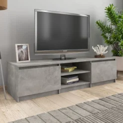 vidaXL Tv-bänk betonggrå 140x40x35,5 cm konstruerat trä