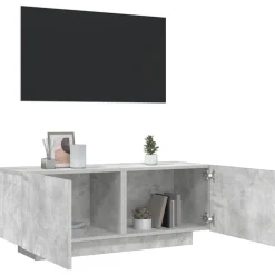 vidaXL Tv-bänk betonggrå 100x35x40 cm konstruerat trä
