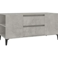 vidaXL Tv-bänk betonggrå 102x44,5x50 cm konstruerat trä