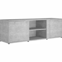 vidaXL Tv-bänk betonggrå 120x34x37 cm konstruerat trä