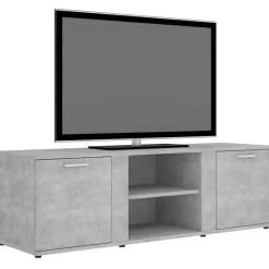 vidaXL Tv-bänk betonggrå 120x34x37 cm konstruerat trä