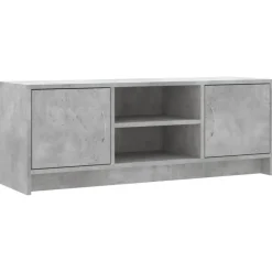 vidaXL Tv-bänk betonggrå 102x30x37,5 cm konstruerat trä