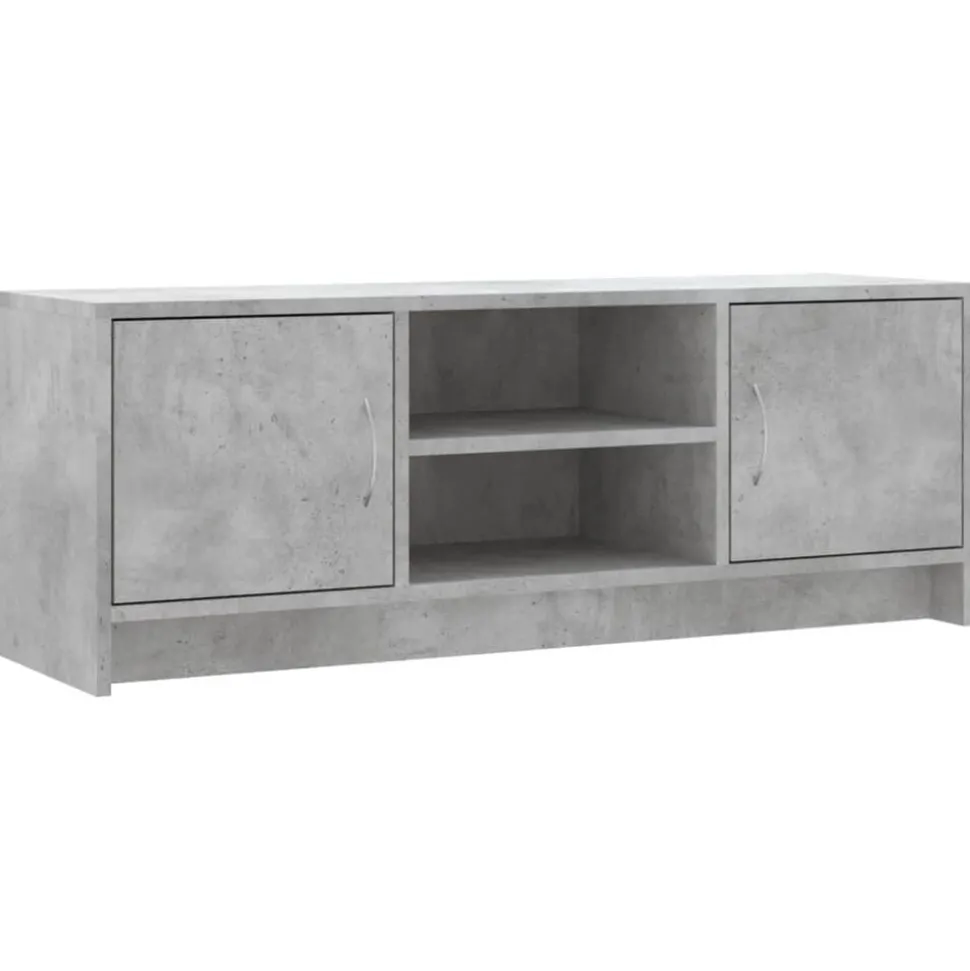 vidaXL Tv-bänk betonggrå 102x30x37,5 cm konstruerat trä