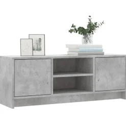 vidaXL Tv-bänk betonggrå 102x30x37,5 cm konstruerat trä