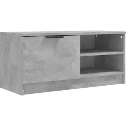 Hot vidaXL Tv-bänk 80x35x36,5 cm konstruerat trä Betonggrå