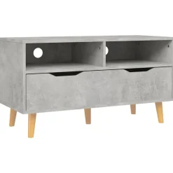Outlet vidaXL Tv-bänk 90x40x48,5 cm konstruerat trä Betonggrå