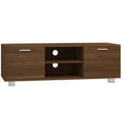 vidaXL Tv-bänk brun ek 120x40,5x35 cm konstruerat trä