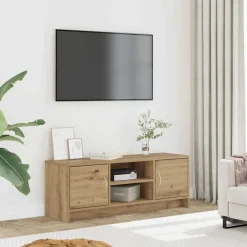 Discount vidaXL Tv-bänk ek 102x30x37,5 cm konstruerat trä artisan ek