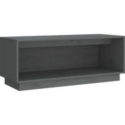 Sale vidaXL Tv-bänk 90x35x35 cm massiv furu Grå