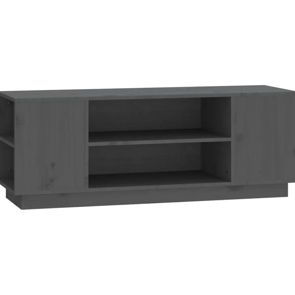 Sale vidaXL Tv-bänk 110x35x40,5 cm massiv furu Grå