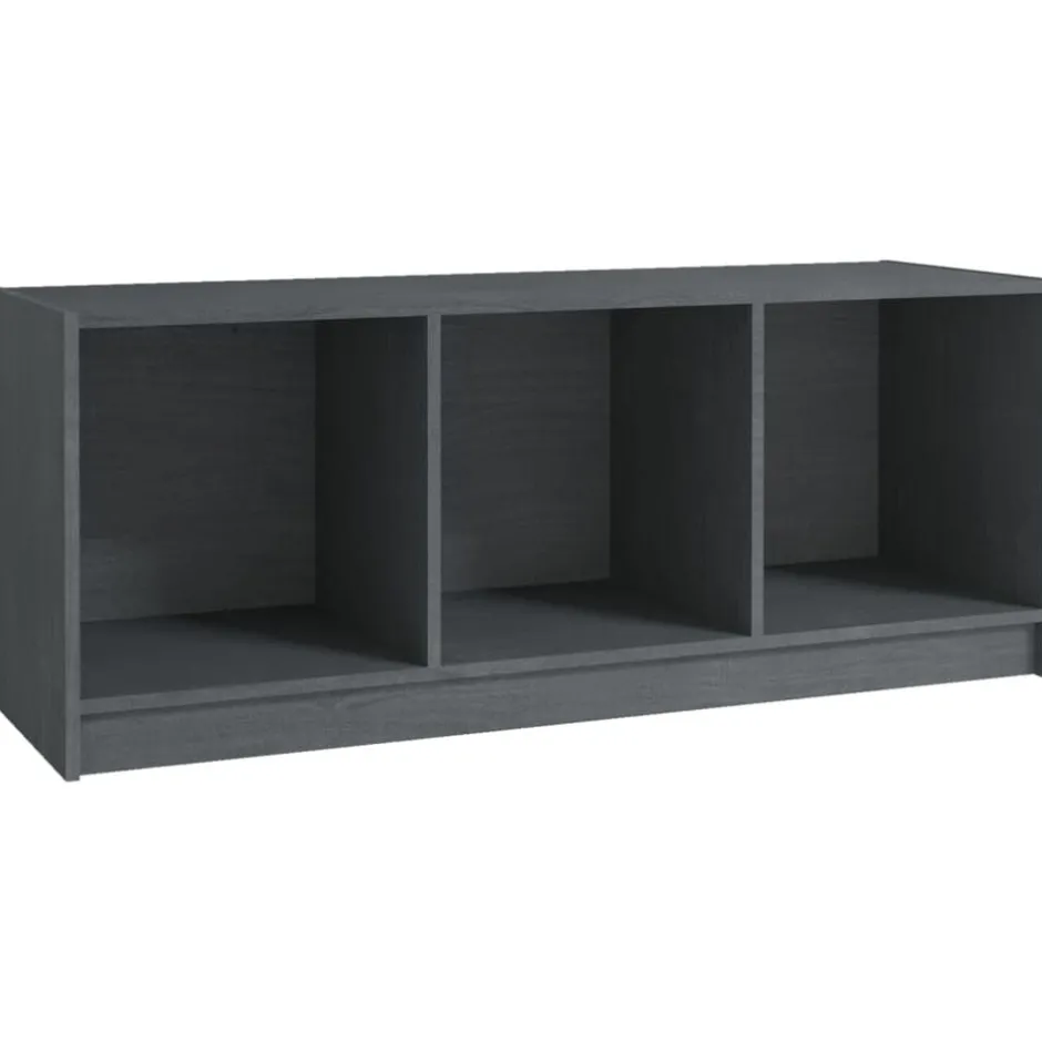 Sale vidaXL Tv-bänk 104x33x41 cm massiv furu Grå
