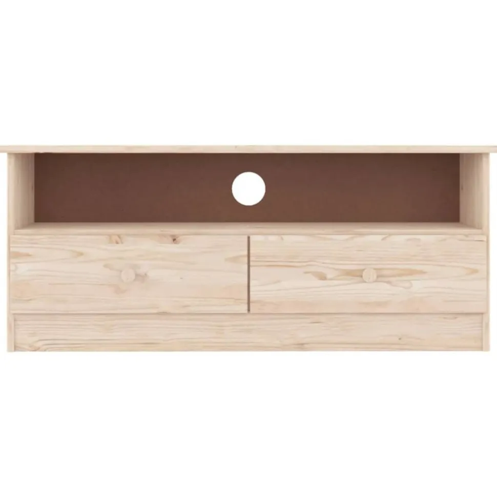 vidaXL Tv-bänk med lådor ALTA 100x35x41 cm massiv furu