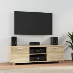 vidaXL Tv-bänk sonama-ek 120x40,5x35 cm konstruerat trä