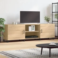 vidaXL Tv-bänk sonoma ek 150x30x50 cm konstruerat trä