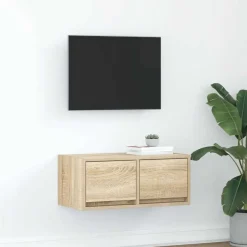 vidaXL TV-bänk 60x31x25,5 cm konstruerat trä Sonoma ek