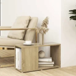 Online vidaXL TV-bänk sonoma-ek 60x24x32 cm konstruerat trä Sonoma ek