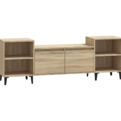 Clearance vidaXL Tv-bänk sonoma-ek 160x35x55 cm konstruerat trä Sonoma ek