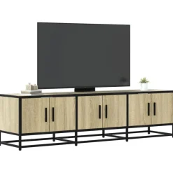 Sale vidaXL Tv-bänk sonoma-ek 150x35x41 cm konstruerat trä och metall Sonoma ek
