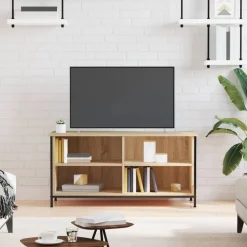 vidaXL Tv-bänk sonoma-ek 100x40x50 cm konstruerat trä Sonoma ek
