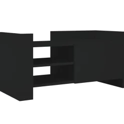 vidaXL Tv-bänk svart 80x35x40 cm konstruerat trä