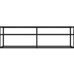Hot vidaXL Tv-bänk 140x40x40,5 cm härdat glas Svart