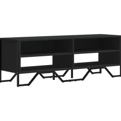 vidaXL Tv-bänk svart 122x34x41 cm konstruerat trä
