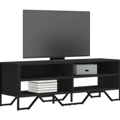 vidaXL Tv-bänk svart 122x34x41 cm konstruerat trä
