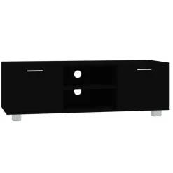 vidaXL Tv-bänk svart 120x40,5x35 cm konstruerat trä