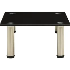 Discount vidaXL TV-bänk 40x35x17 cm härdat glas Svart