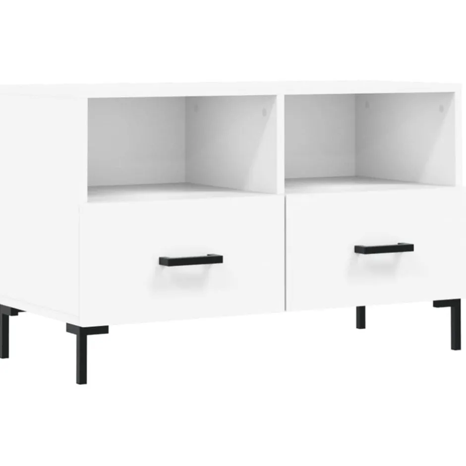 Sale vidaXL Tv-bänk 80x36x50 cm konstruerat trä Vit