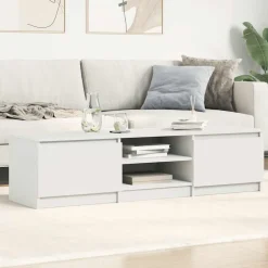 vidaXL Tv-bänk 140x40x35,5 cm konstruerat trä Vit