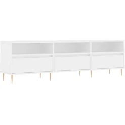 Clearance vidaXL Tv-bänk 150x30x44,5 cm konstruerat trä Vit