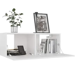 Hot vidaXL Tv-bänk 80x30x30 cm konstruerat trä Vit