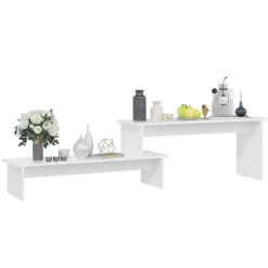 vidaXL Tv-bänk vit 180x30x43 cm konstruerat trä