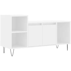 Outlet vidaXL Tv-bänk 100x35x55 cm konstruerat trä Vit