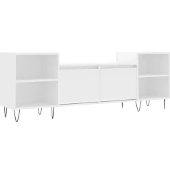 vidaXL Tv-bänk vit 160x35x55 cm konstruerat trä