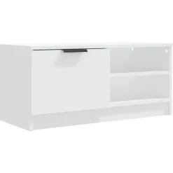 vidaXL Tv-bänk vit 80x35x36,5 cm konstruerat trä