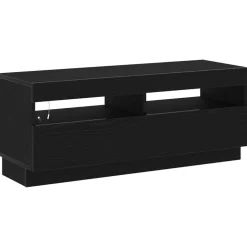 Clearance vidaXL TV-bänkset 2 pcs Svart 200 x 35 x 40 cm Konstruerat trä Svart ek