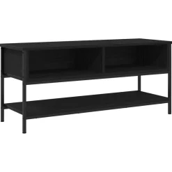 Hot vidaXL TV-bänkset 100 x 35 x 45 cm Konstruerat trä Svart ek