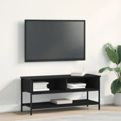 Hot vidaXL TV-bänkset 100 x 35 x 45 cm Konstruerat trä Svart ek