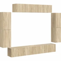 vidaXL TV-skåp 8 pcs Sonoma-ek Sonoma ek
