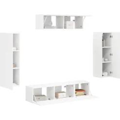 vidaXL TV-skåp 5 pcs Vit