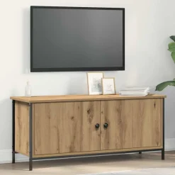 Best vidaXL TV-skåp 100 x 35 x 45 cm Konstruerat trä artisan ek