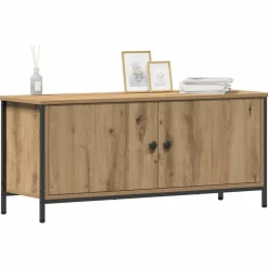 Best vidaXL TV-skåp 100 x 35 x 45 cm Konstruerat trä artisan ek