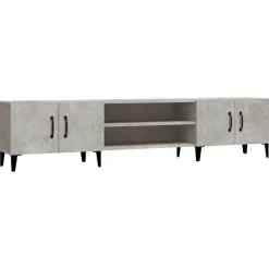 vidaXL TV-skåp betonggrå 180x31,5x40 cm konstruerat trä