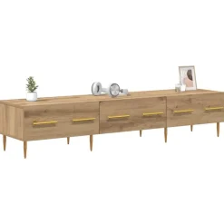 New vidaXL TV-skåp med låda 150 x 36 x 30 cm Konstruerat trä artisan ek