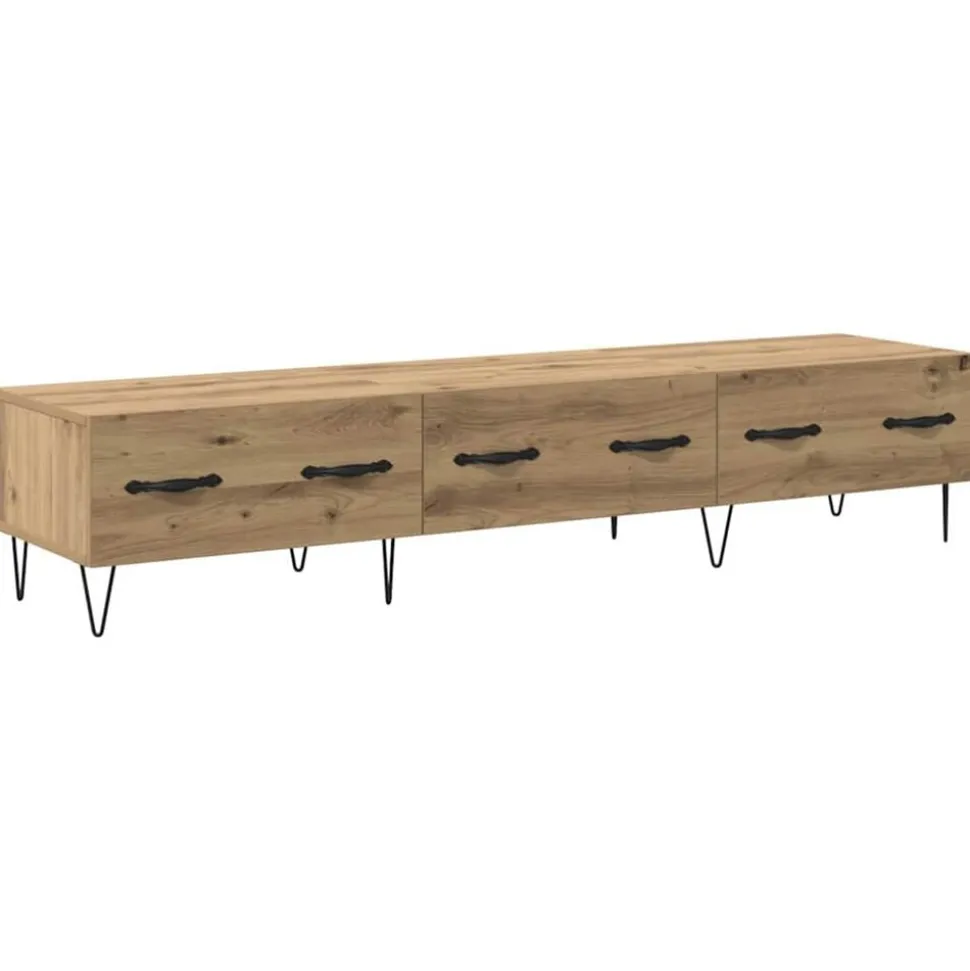 vidaXL TV-skåp med låda artisan ek 150 x 36 x 30 cm Konstruerat trä